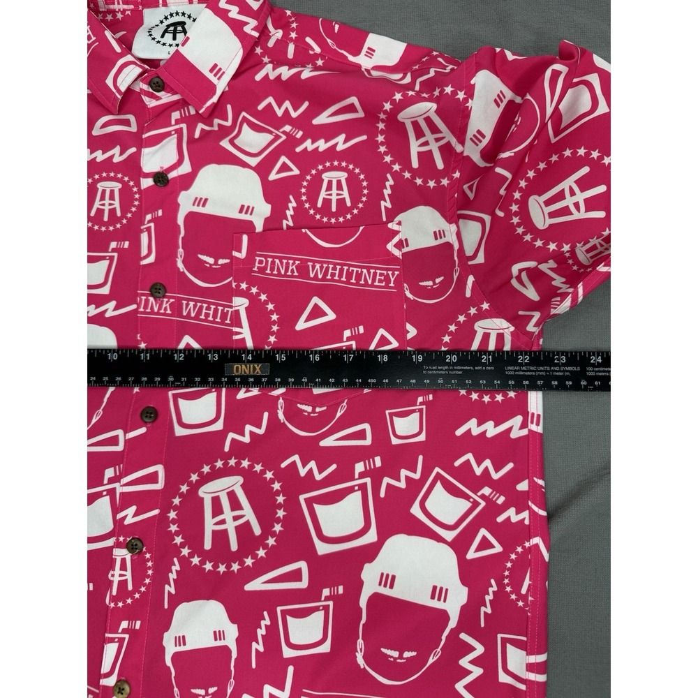 Pink Whitney Barstool Sports TropicalBros Mens Large Pink Button Down Shirt - Picture 10 of 11